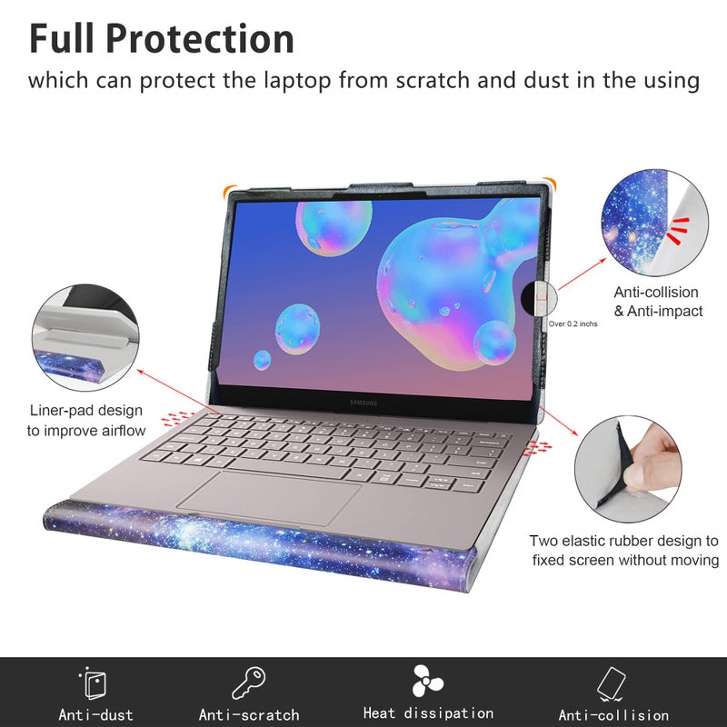 Alapmk Protective Case for Samsung Galaxy Book S 13.3"/Galaxy Book Ion 13 NP930XCJ/Galaxy Book Flex Î± 13 NP730QCJ &case for ASUS ZenBook 13 UX325JA Laptop,Galaxy - Image 5